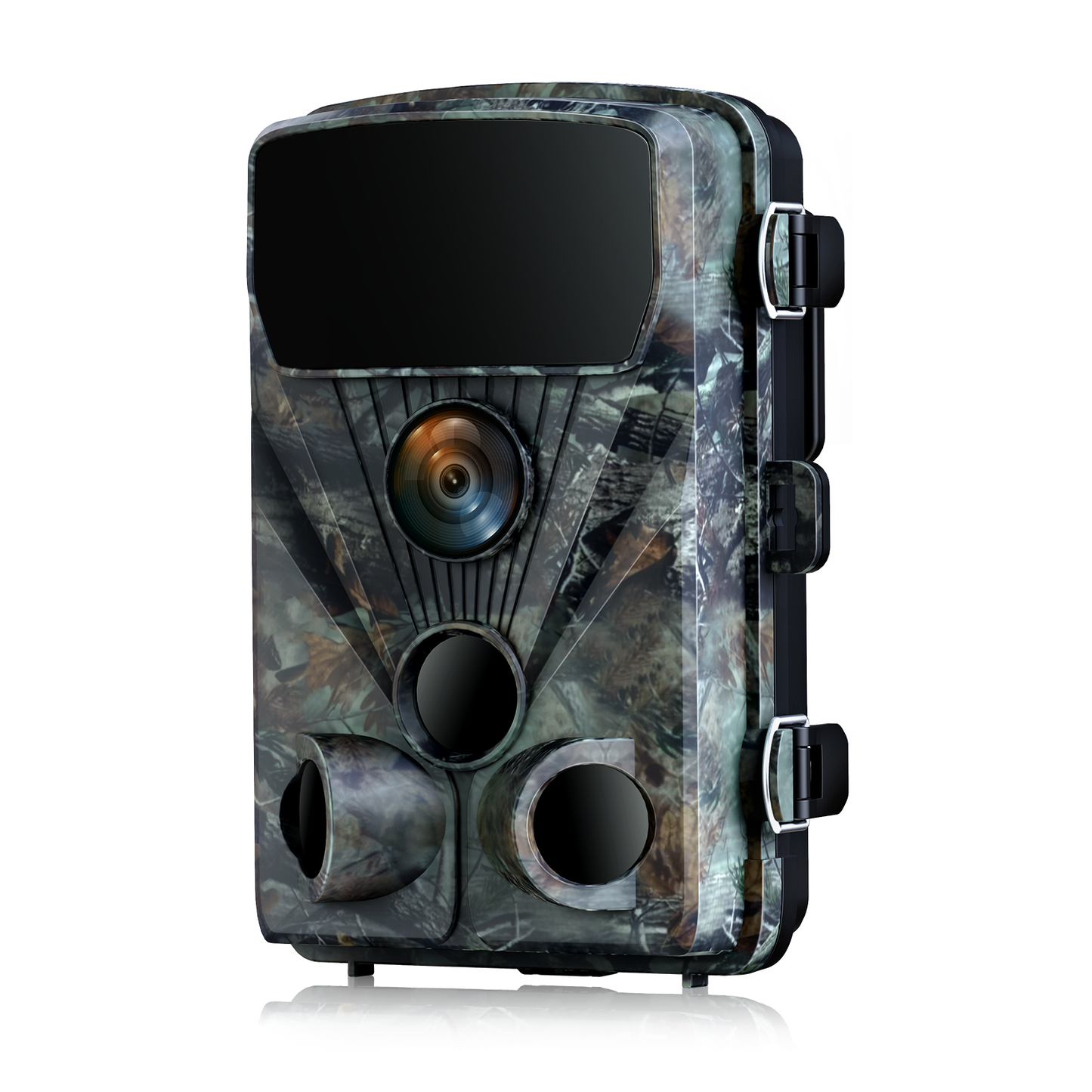 CAMPARK WiFi Trail Camera 4K 24MP Game Camera with 3 PIR Sensor Night Vision Motion Activated 0.2s Trigger Time IP66 Waterproof Bluetooth Hunting Deer Camera for Outdoor Wildlife Monitoring