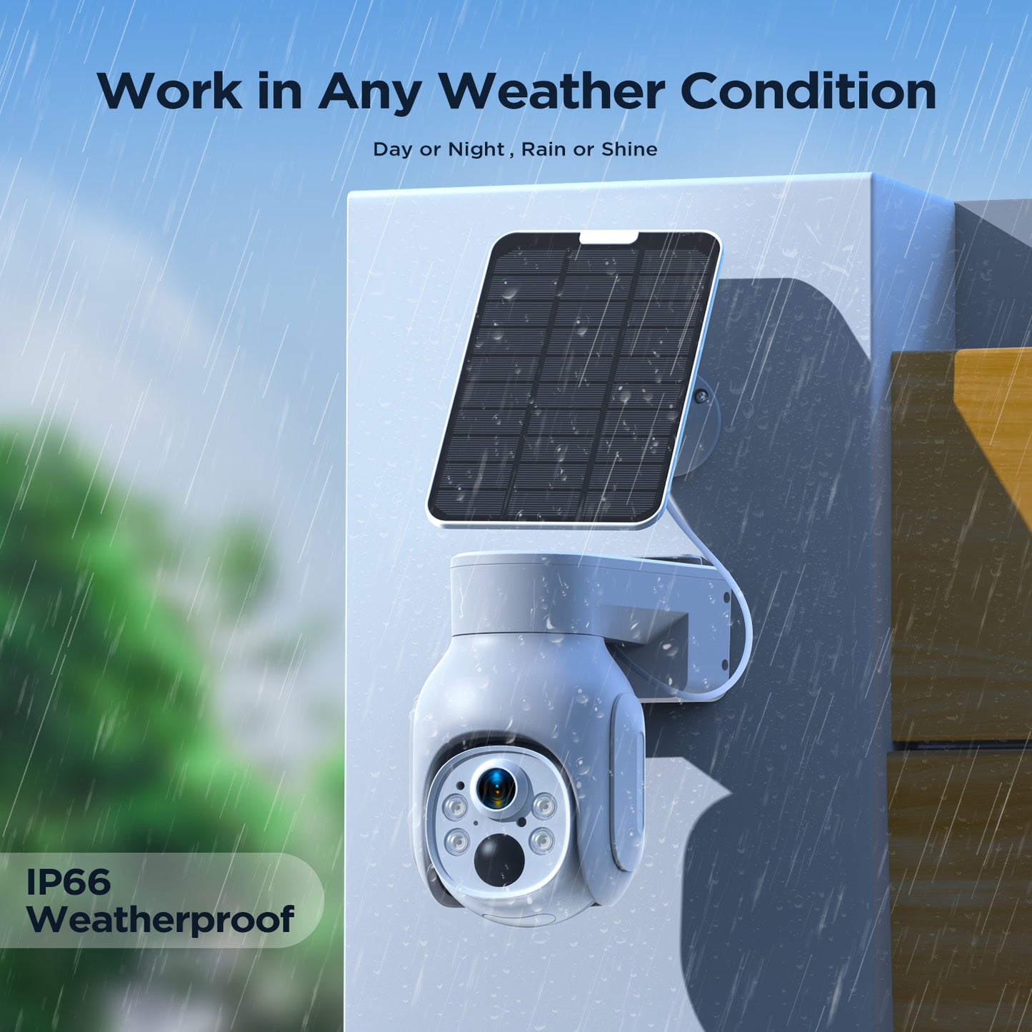 TOGUARD SC23 10CH 4MP Solar Wireless Security Camera System Outdoor Battery WiFi Dome Surveillance Camera NVR HDMI Connector