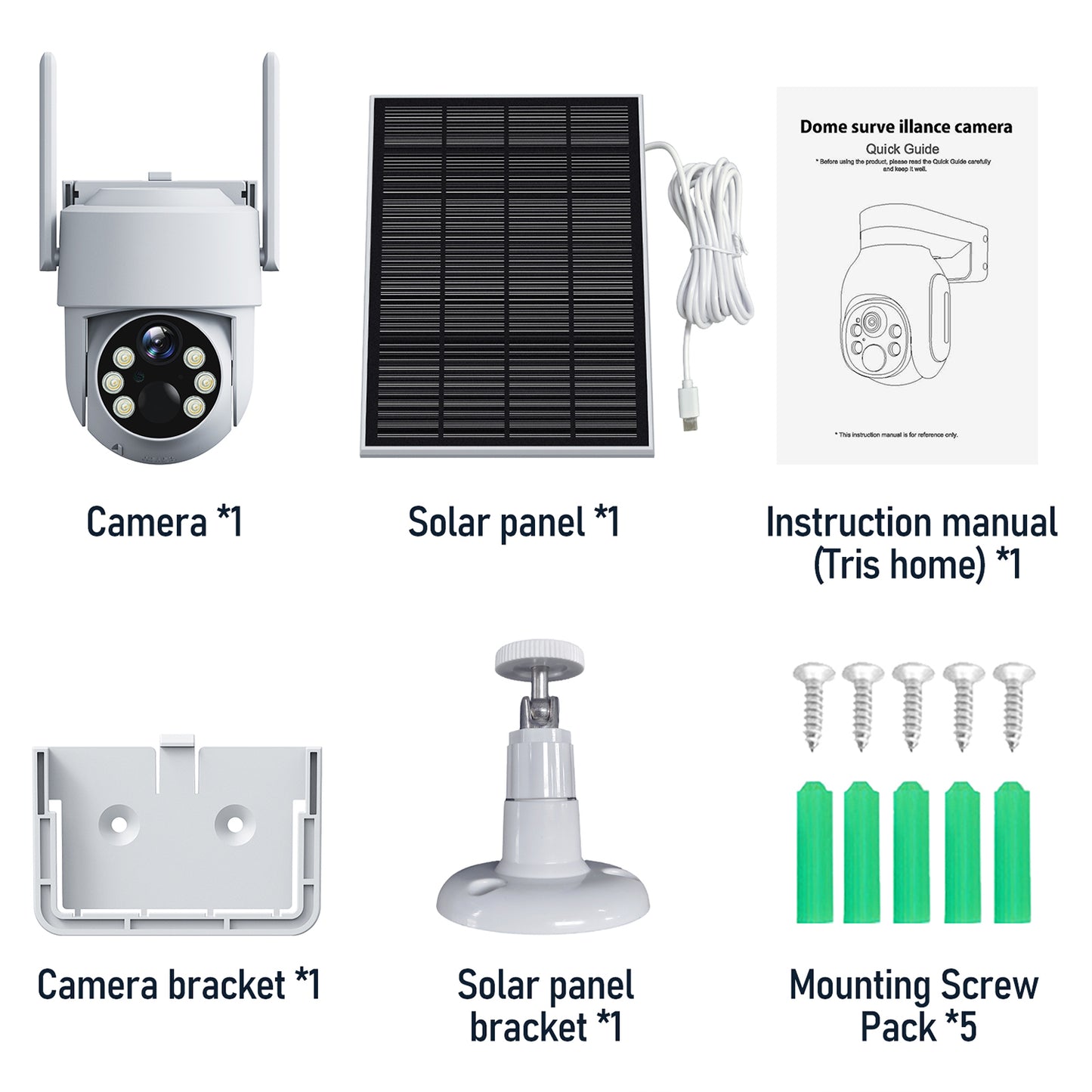 Toguard SC21 2K/4MP Solar Wireless WiFi Security Camera Outdoor PTZ Dome Camera