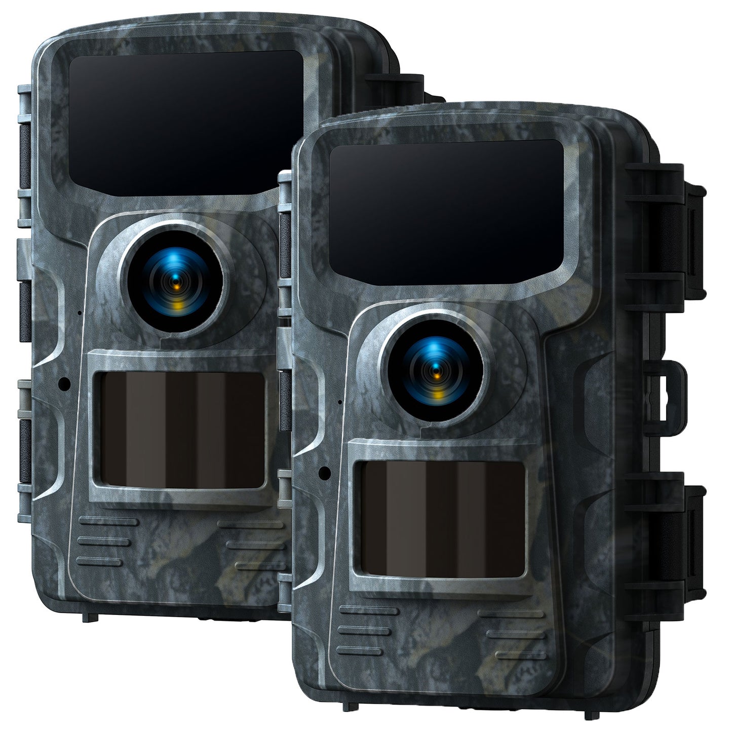 TOGUARD Lot de 2 caméras de chasse TC24 4K 40 MP avec vision nocturne, étanche IP66, temps de déclenchement de 0,1 s, dernier capteur de mouvement, time-lapse, grand angle de 120 °, pour surveillance de la faune