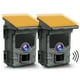 CAMPARK 2 Pack Solar WiFi Trail Camera Native 4K 30fps Bluetooth 46MP Game Camera with Infrared Night Vision 120°Wide Angel Motion Activated Waterproof Deer Hunting Trail Cam for Wildlife Monitoring
