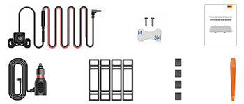 Caméra de tableau de bord avec rétroviseur 4K avant et 1080P arrière, caméra de recul pour voiture 10" avec commande vocale