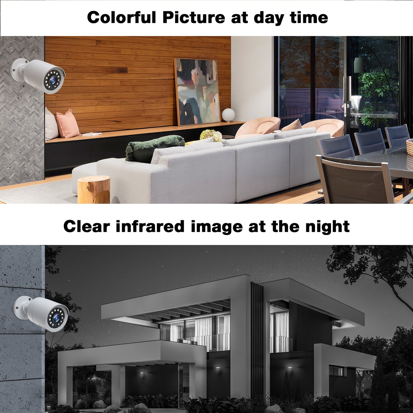 Toguard SC35 8CH CCTV Security Camera System Outdoor with 3TB Hard Drive 8pcs 1080P Bullet Surveillance Cameras HDMI Connector