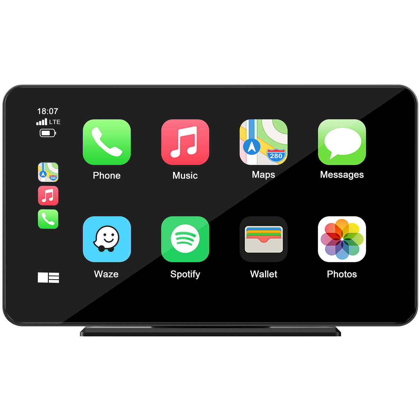 Autoradio portable sans fil Carplay Android Auto, carte SD 64 Go, caméra de tableau de bord 2,5K, caméra de recul, Bluetooth, autoradio de navigation GPS, transmission Bluetooth/FM, écran tactile Carplay 10"