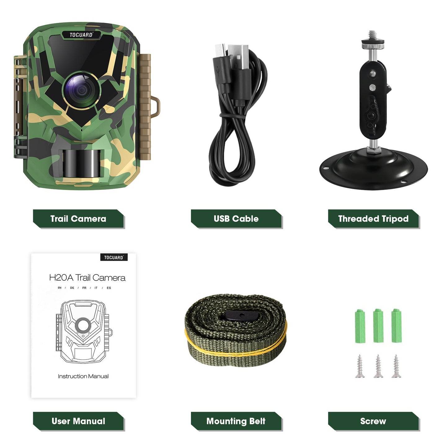 Copy of TOGUARD 2 Pack Wildlife Camera 20MP Mini Trail Game Cams Night Vision Waterproof Hunting Trap Cam TFT