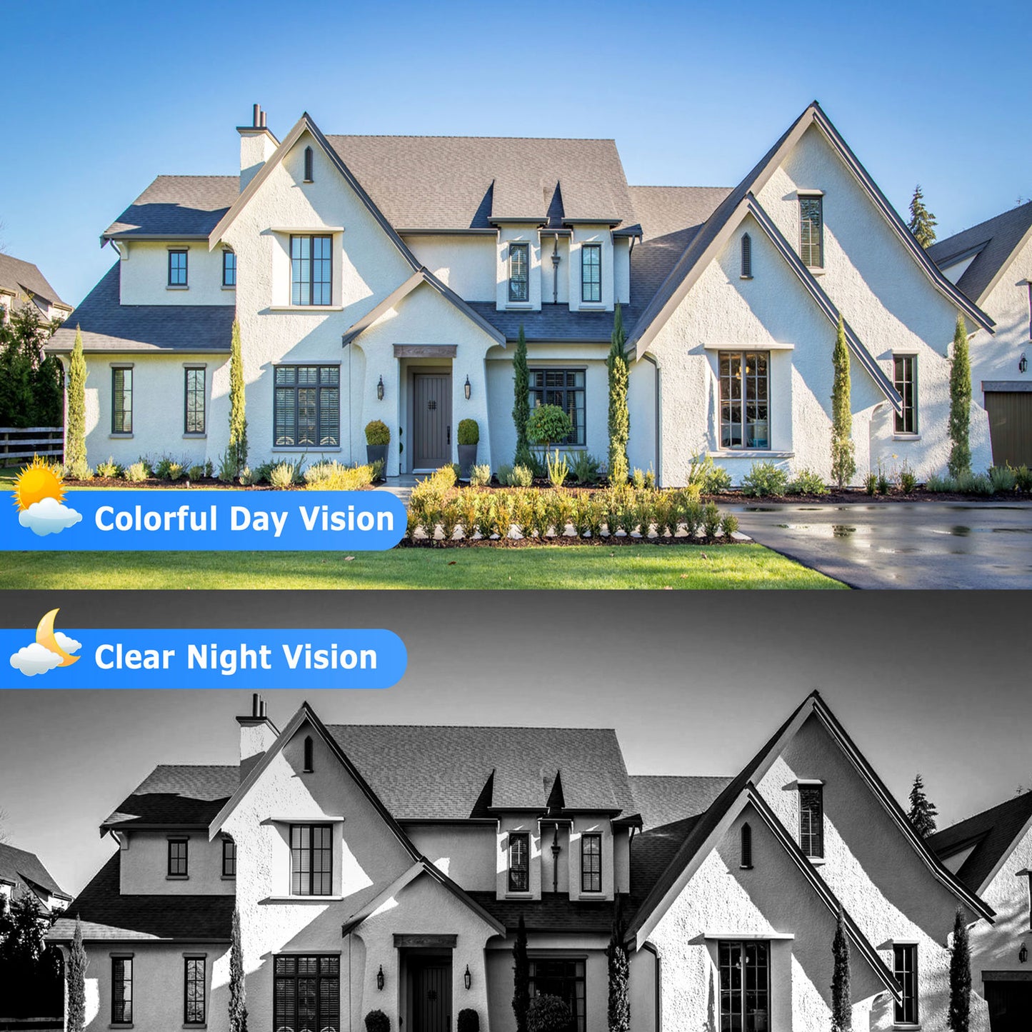 TOGUARD Solar Security Camera Outdoor, WiFi Wireless Security Camera 1080P for Home, Motion Detection, Color Night Vision,2-Way Talk,Cloud/SD Slot