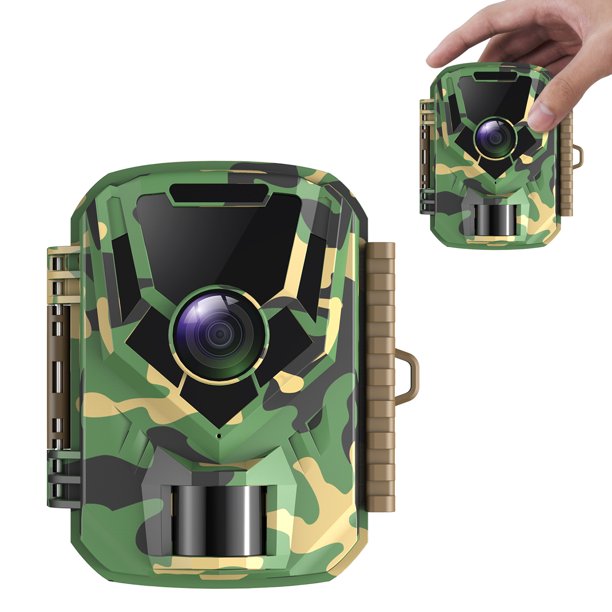 TOGUARD Wildlife Camera 20MP 1080p Mini Trail Game Cams with Night Vision Small Waterproof Hunting Trap Camera with 120° Wide Angle Lens 2 Inch LCD Screen for Observation or Home Security