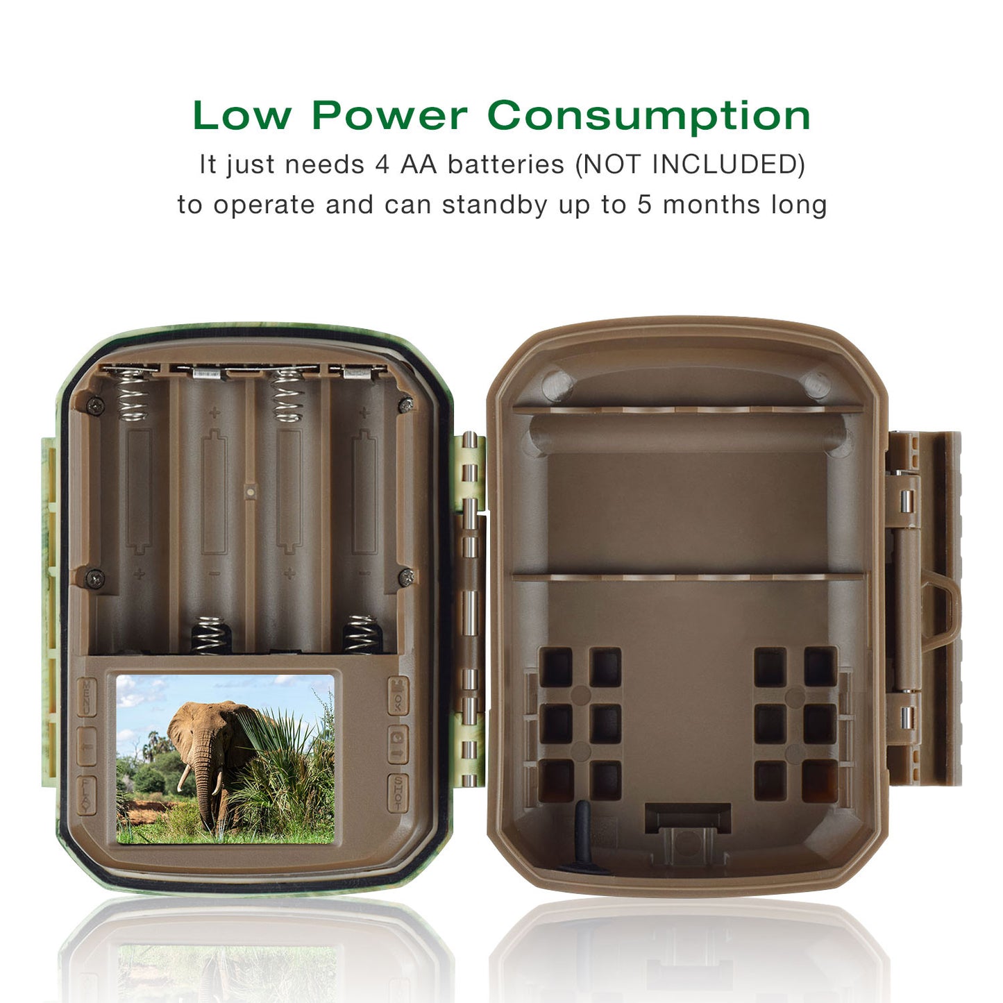 TOGUARD Mini Trail Camera 1080P 16MP Game Camera Wildlife Hunting Deer Cam 120° Outdoor Night Vision