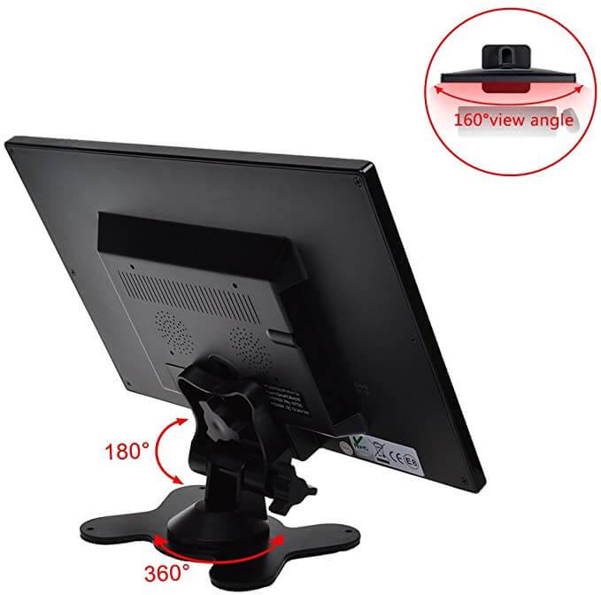 Toguard 4332010550 10.1 inch HD 1024x600 LCD Computer Display - Toguard camera