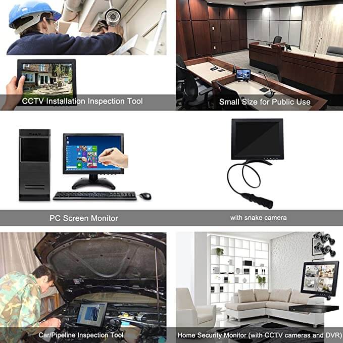 Toguard COMINU054598 10.1 Inch IPS HD 1280x800 Computer Display - Toguard camera