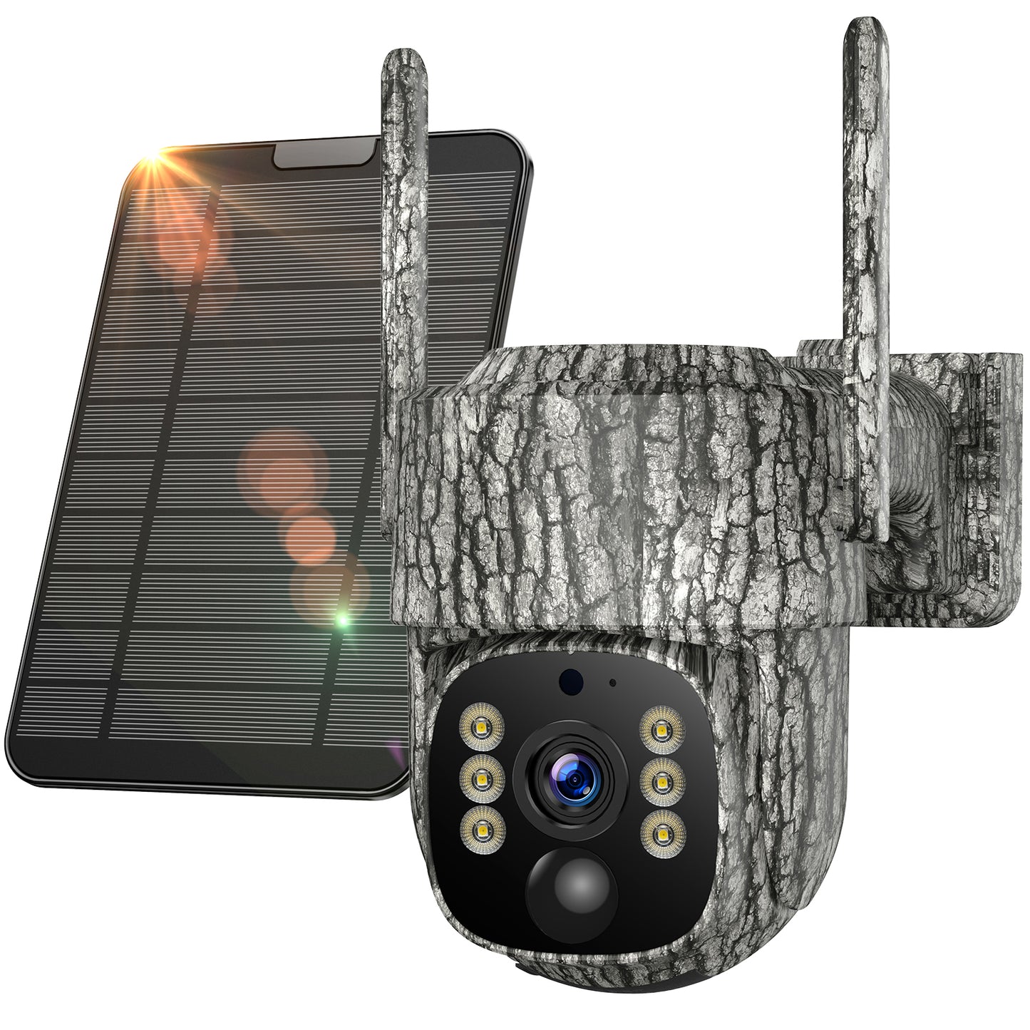 CAMPARK 4G Lte AI Trail Camera with Unlimited Data & Live Streaming, 360° View Solar Powered Game Camera, Night Vision, Auto Tracking Cellular Smart Security Camera for Hunting & Outdoor Security
