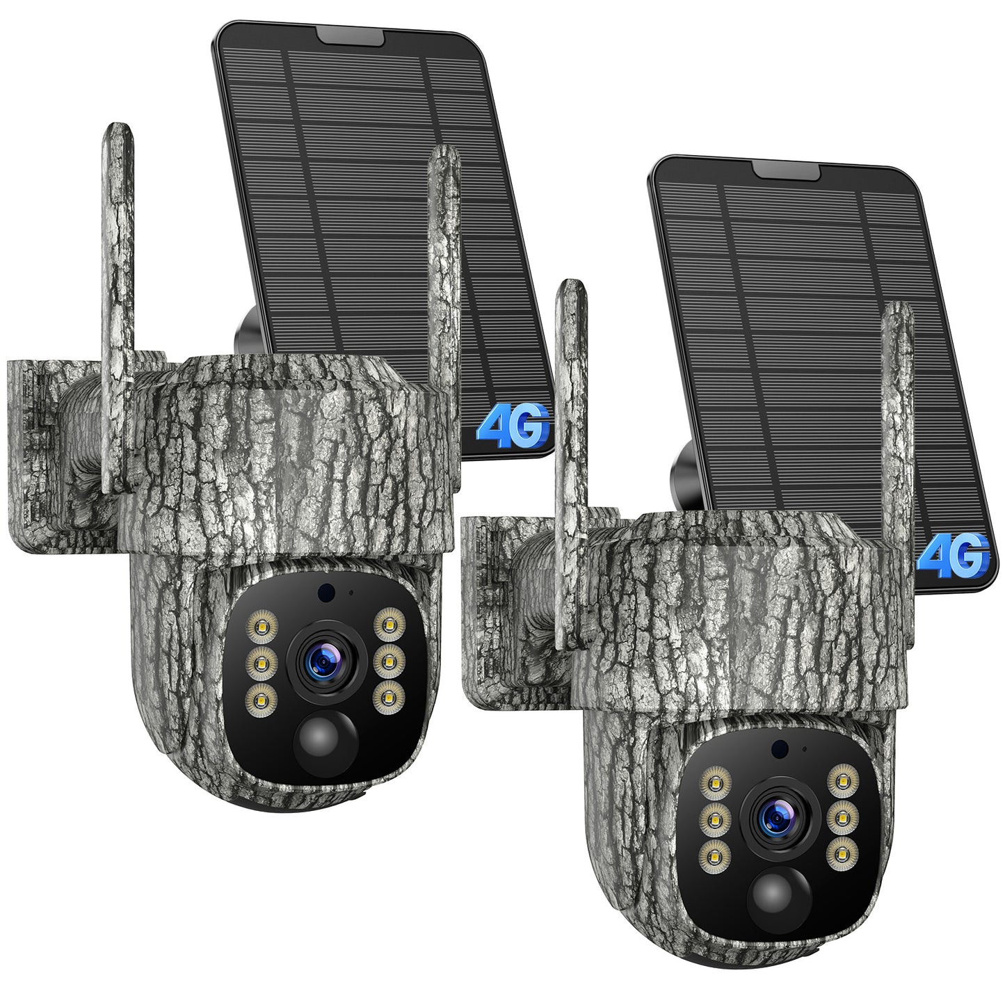 CAMPARK セルラートレイルカメラ ワイヤレス 4G LTE、SIM カード付きソーラーゲームカメラ、360° パン 90° チルト、2K ナイトビジョン、ライブビュー、防水、クラウドストレージ、PIR モーション、WiFi なしのハンティング セキュリティ カメラ