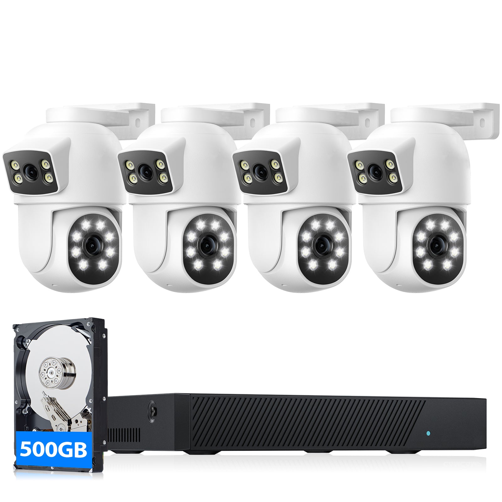 TOGUARD SC52 Wired Security Camera System Outdoor with 500G Hard Drive ...