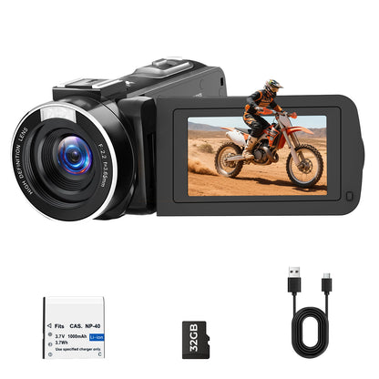 Campark AC25 1080P 30FPS Video Camera 48MP Photo 3" 270° Screen Digital Camcorder for Kids Teens Students