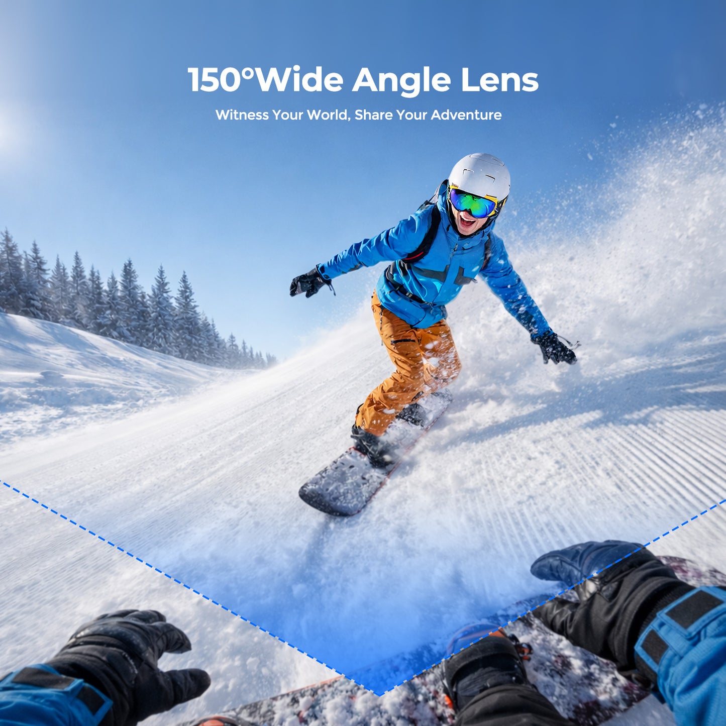 Campark AC29 Action Camera POV Portable Body Camera, Vlogging Camera