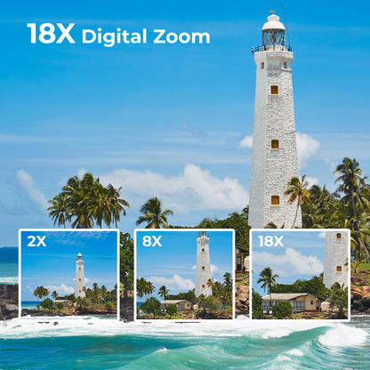 Campark AC25 1080P 30FPS Video Camera 48MP Photo 3" 270° Screen Digital Camcorder for Kids Teens Students