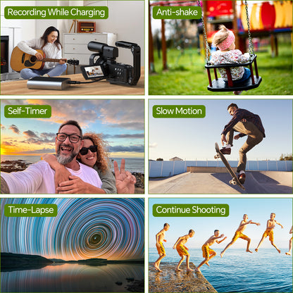 Campark AC12 5K 25FPS Video Camera 56MP Photo 3”Touch Screen Digital Camcorder