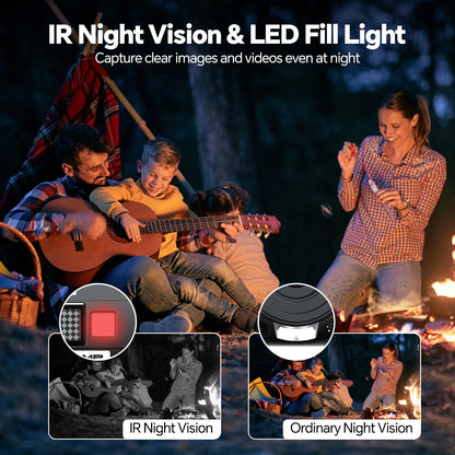 Campark AC12 5K 25FPS Video Camera 56MP Photo 3”Touch Screen Digital Camcorder