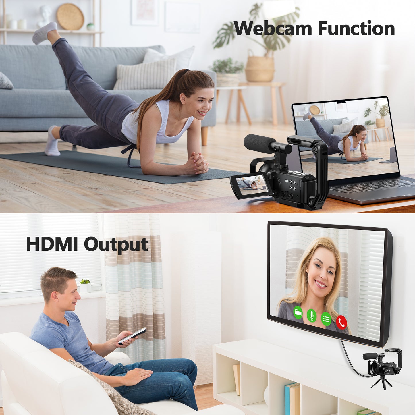 Campark AC12 5K 25FPS Video Camera 56MP Photo 3”Touch Screen Digital Camcorder