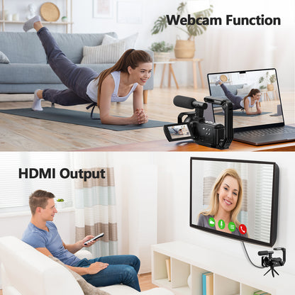 Campark AC12 5K 25FPS Video Camera 56MP Photo 3”Touch Screen Digital Camcorder