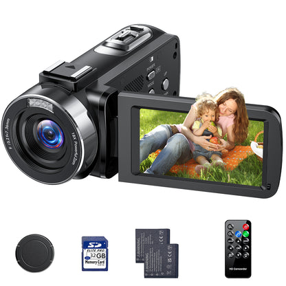 Campark 4K Video Camera Camcorder 42MP Vlogging Camera for YouTube with Remote Control LED Fill Light