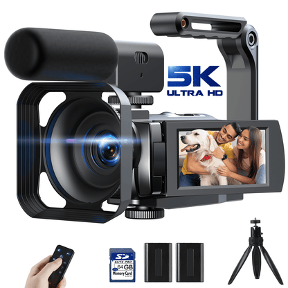 Campark AC12 5K 25FPS Video Camera 56MP Photo 3”Touch Screen Digital Camcorder for Vlogging Youtube