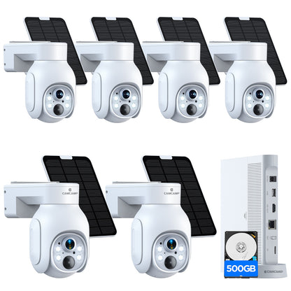 Toguard SC17 10CH 2K/4MP Système de caméra de sécurité sans fil solaire extérieur 8 pièces Batterie WiFi Bullet Caméra de surveillance NVR Connecteur HDMI 