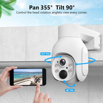 Toguard SC17 10CH 2K/4MP Système de caméra de sécurité sans fil solaire extérieur 8 pièces Batterie WiFi Bullet Caméra de surveillance NVR Connecteur HDMI 