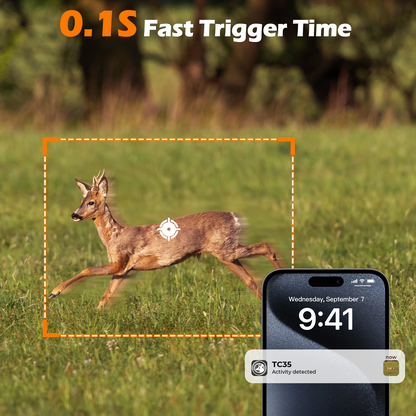 CAMPARK 4G LTE セルラー トレイル カメラは携帯電話に画像ビデオを送信します - ゲーム カメラ、SD カード付き、24MP 1080P ハンティング カメラ、ナイト ビジョン、モーション アクティベート、防水 IP66、野生動物の監視用